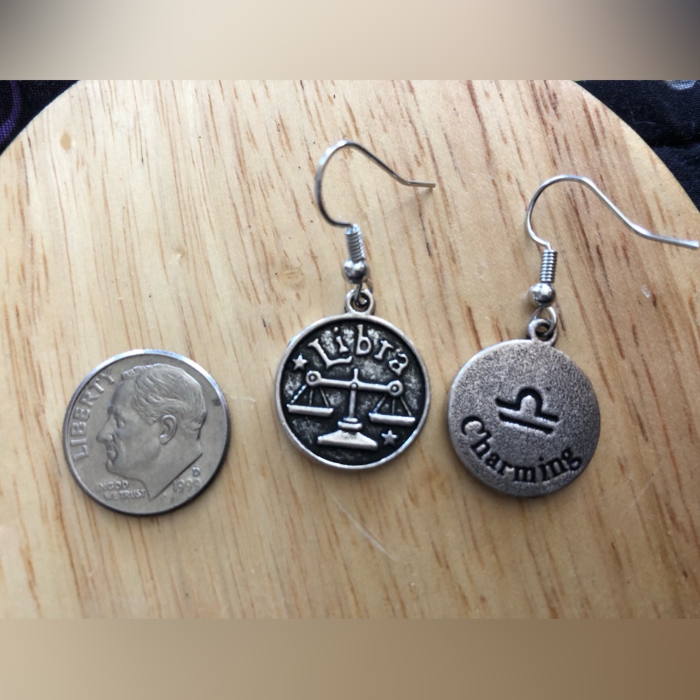 Zodiac libra earrings